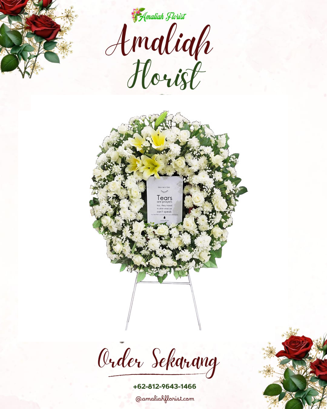 Krans Bunga Duka Comal